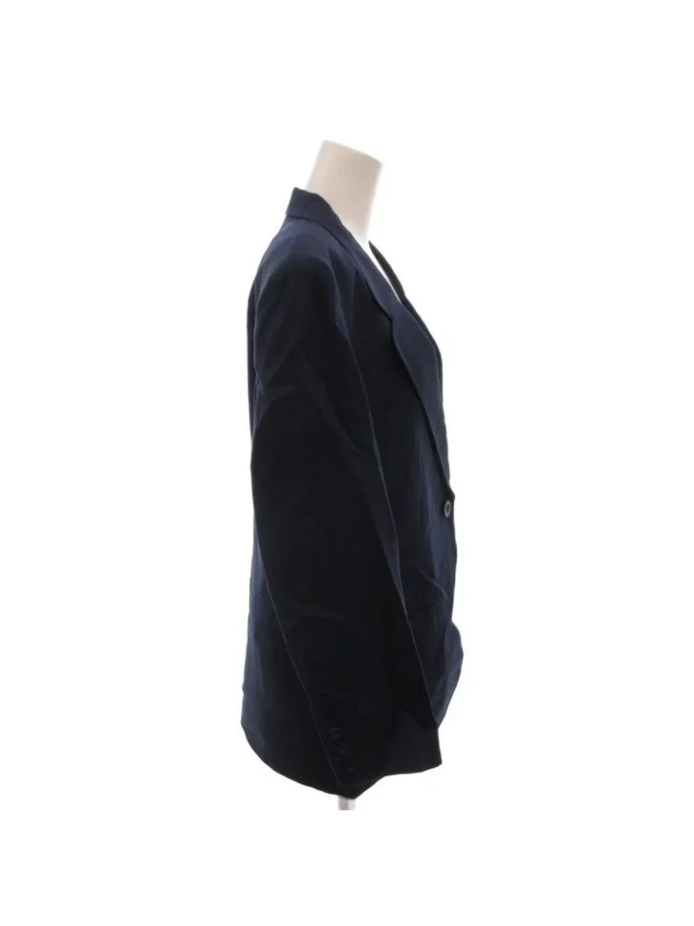 Dior Vintage T-Shirt Jacket Navy Blue Leather Patch